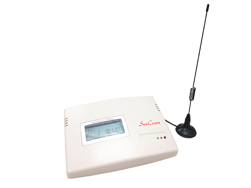 SunComm SC-368W 2G GSM Fixed Wireless Terminal (FCT) with 1SIM, 2 Tel ports for 2G Analog Gateway with LCD Caller ID